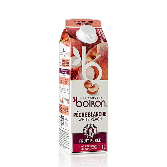 Boiron  witte perzikpuree, gepasteuriseerd, 1 l
