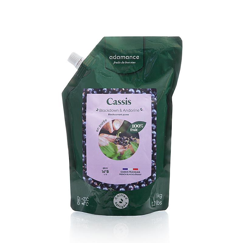 Adamance zwarte bes (cassis), ongezoet, gepasteuriseerd, 1 kg