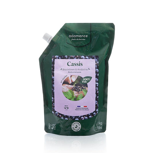 Adamance zwarte bes (cassis), ongezoet, gepasteuriseerd, 1 kg