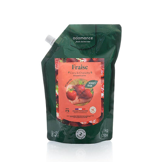 Adamance aardbei (Clery & Charlotte), ongezoet, gepasteuriseerd, 1 kg