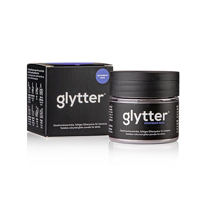 glytter "Bohemian Blue", glitterpoeder voor levensmiddelen, (blauw), 10 g