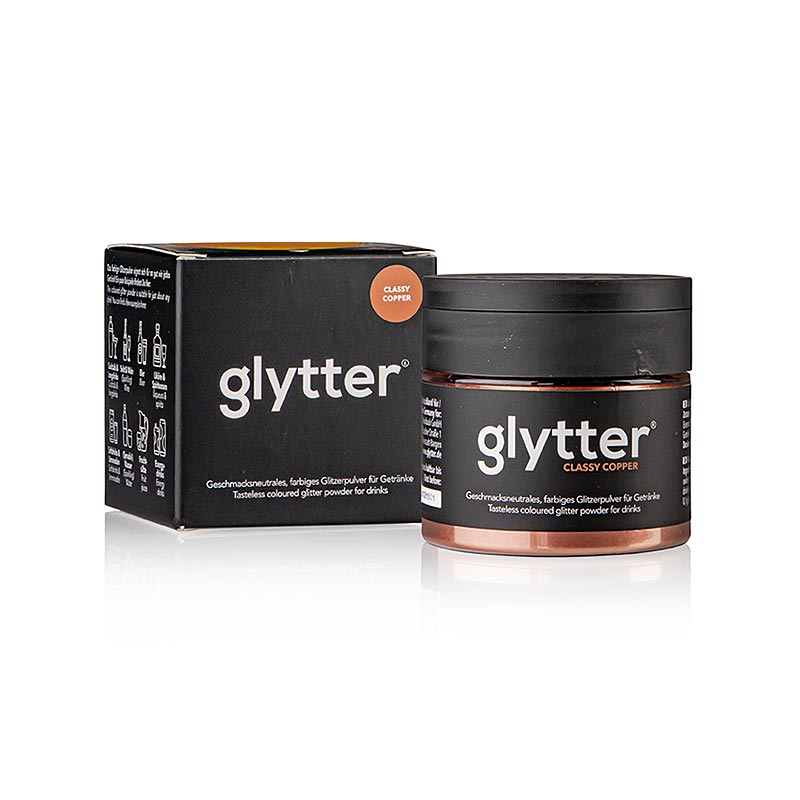 glytter "Classy Copper", voedingsglitterpoeder, (koper), 10 g