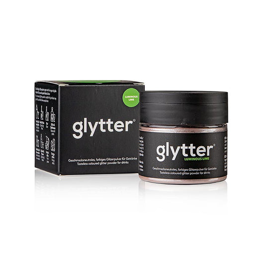 glytter "Luminous Lime", glitterpoeder voor levensmiddelen, (neongroen), 10 g