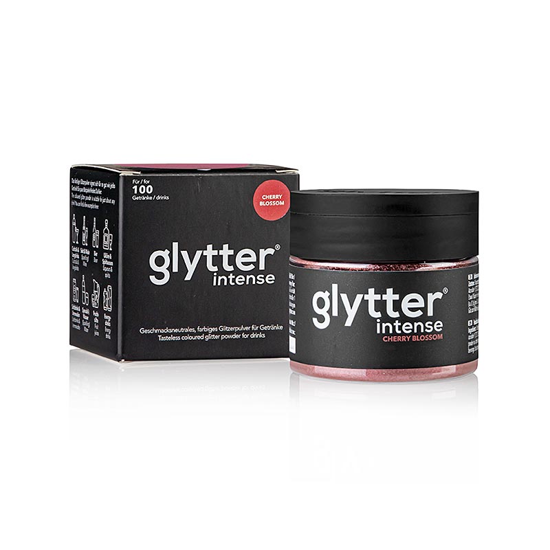 glytter "intense Cherry Blossom", voedingsglitterpoeder, (rood), 10 g