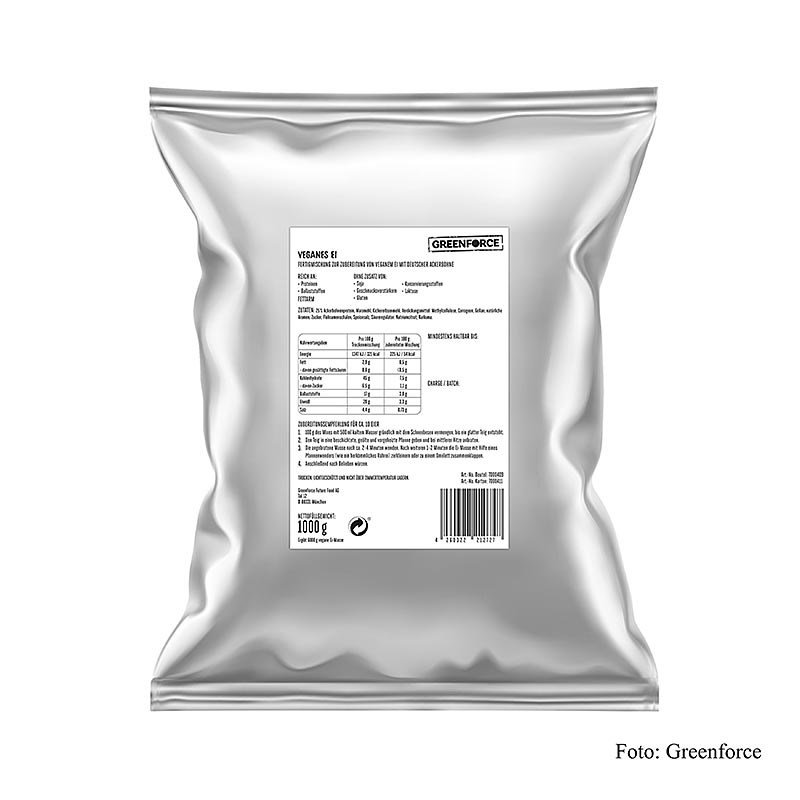 Greenforce Mix voor veganistisch ei, van kikkererwten, halal, 1 kg