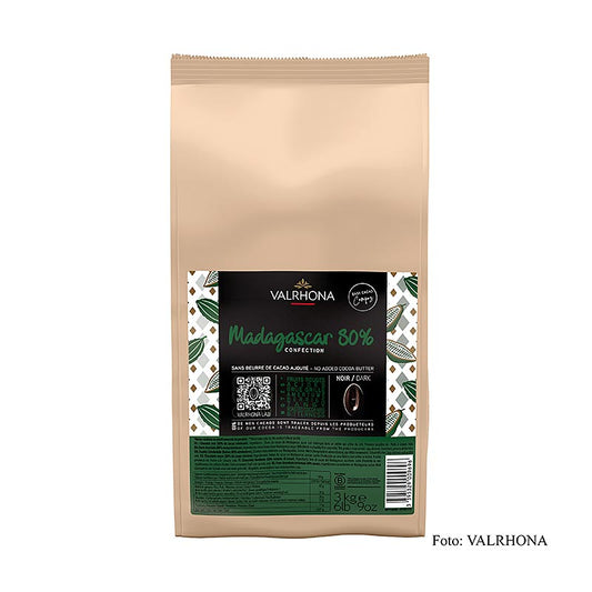 Valrhona Compoz chocolade - cacaobasis Madagaskar 80%, callets, 3 kg