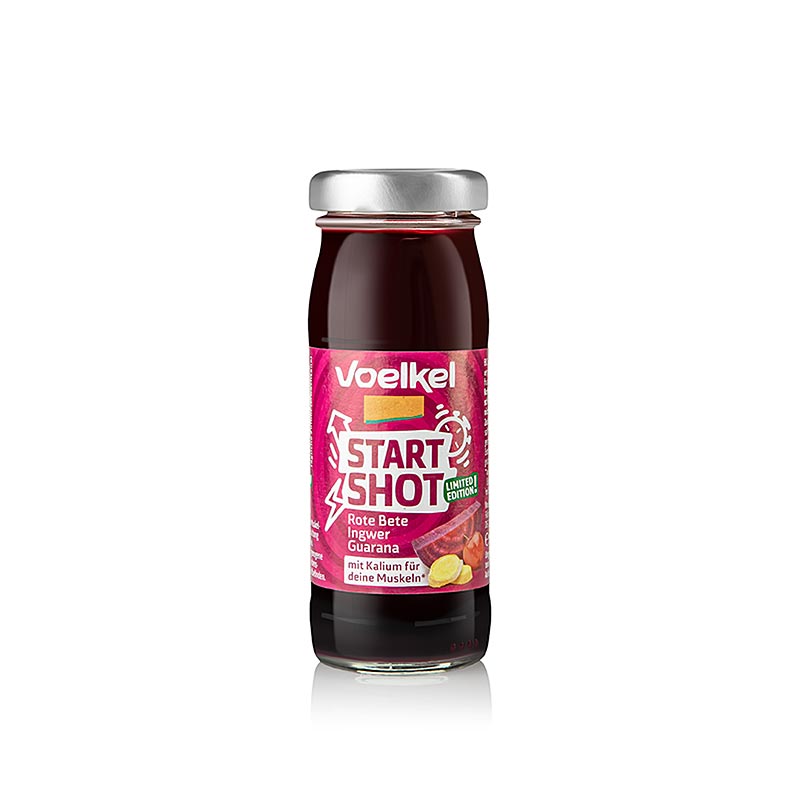 Voelkel Rode biet & gember & guarana shot, BIO veganistisch, 95 ml