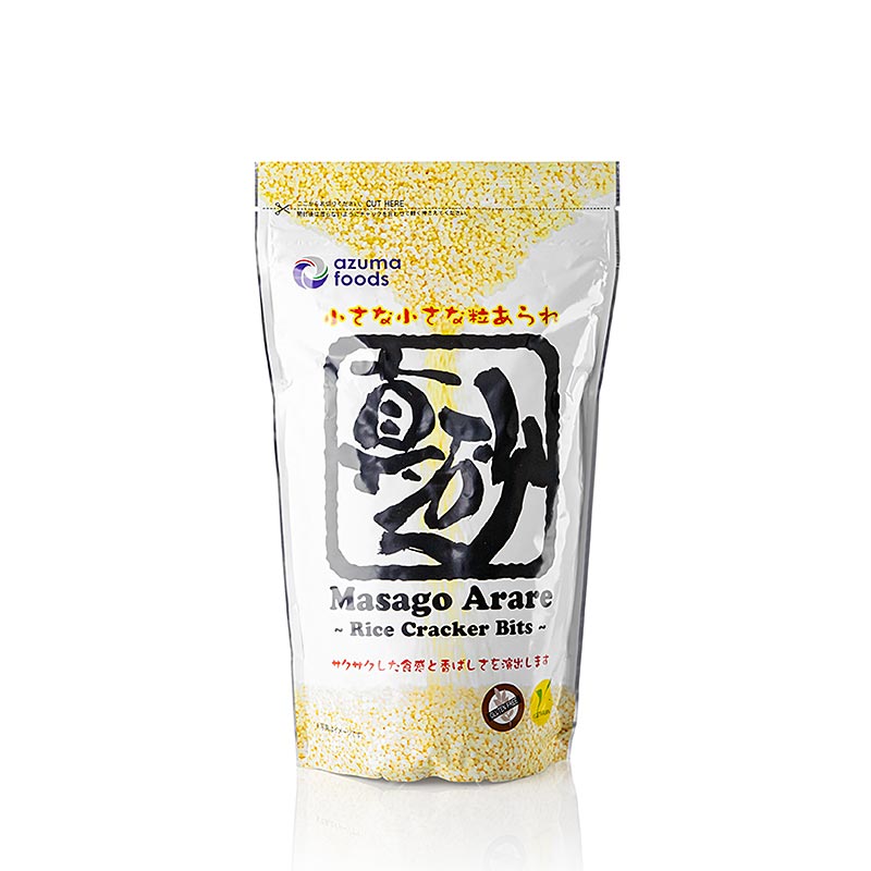Masago Arare rijstballetjes, neutrale knapperige rijstballetjes, Azuma Foods, 300 g