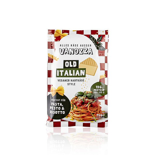 Vanozza - Old Italian, veganistisch alternatief voor harde kaas, 75 g