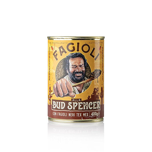 Fagioli alla Bud SpencerTex Mex, zwarte bonen in pittige tomatensaus, 400 g