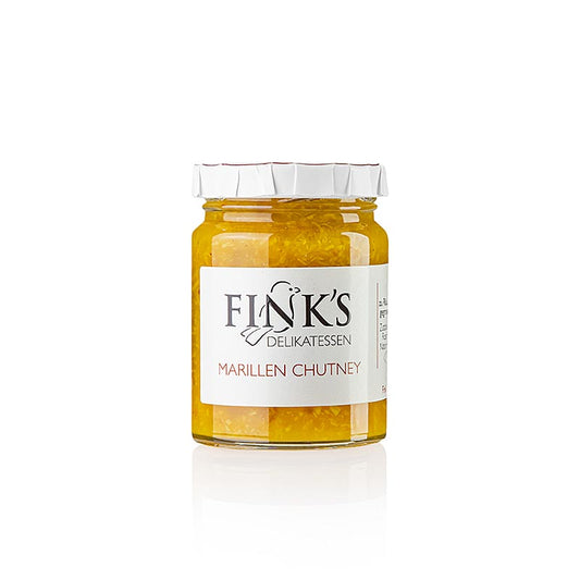 Abrikozenchutney, met kerrie en kokos, Fink´s Delikatessen, 105 g