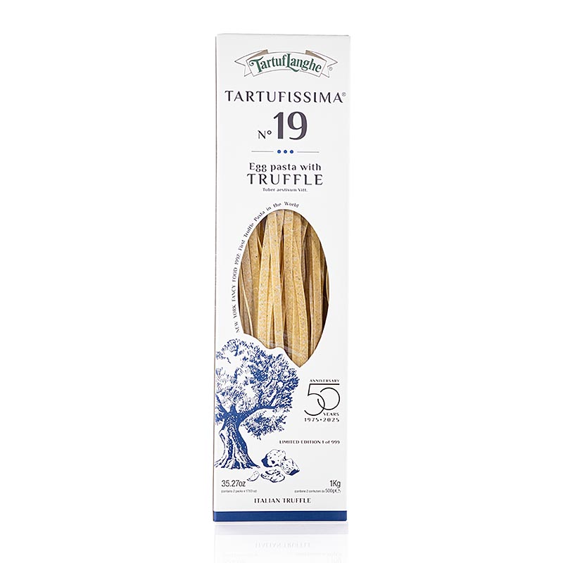 Tartuflanghe TARTUFISSIMA® N° 19 Eierbandpasta met 7 % truffel 1 kg, 2 x 500 g