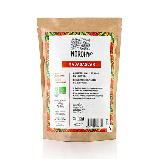 Norohy - Vanillebonenpoeder uit Madagaskar, biologisch, 500 g