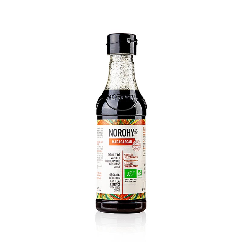 Norohy - Vanille-extract uit Madagaskar, met zaadjes, BIO, 225 ml