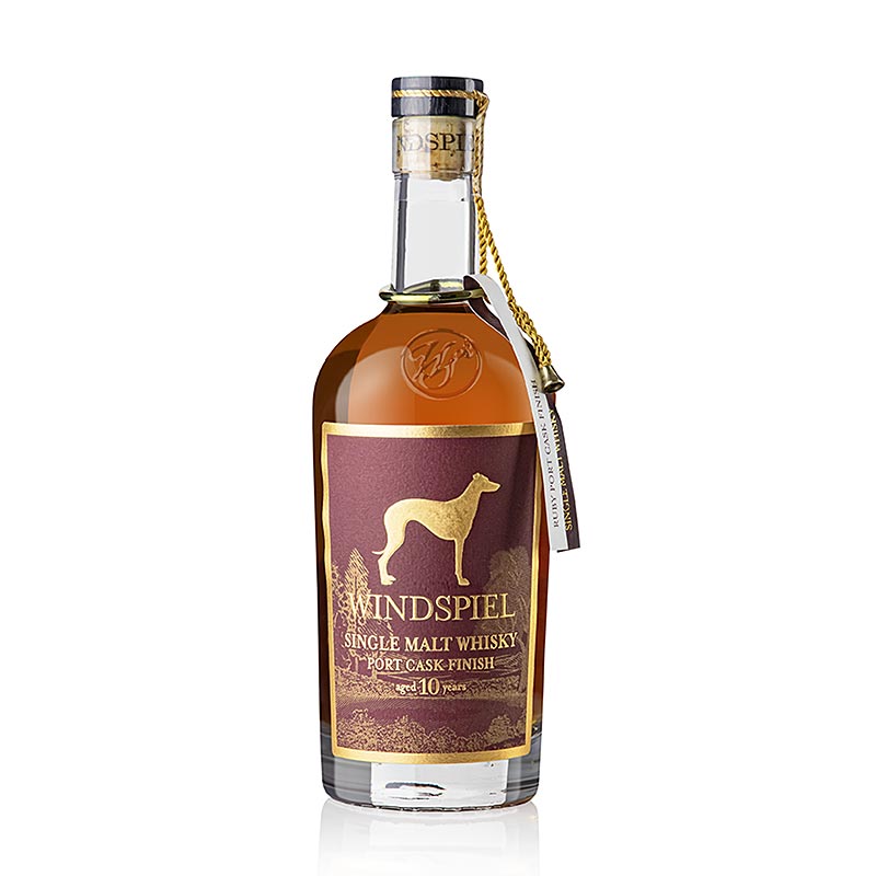 Single Malt Whisky Windspiel 10 jaar, Port Cask Finish, 42 % vol., Eifel, 500 ml