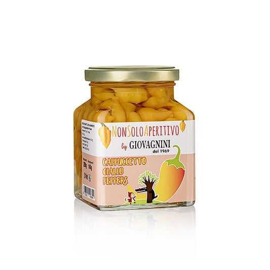 Cappuccetto Pepper Giallo, gele paprikadruppels, Giovagnini, 290 g