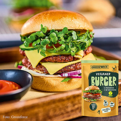 Greenforce Mix voor veganistische hamburgers, gemaakt van erwteneiwit, 75 g