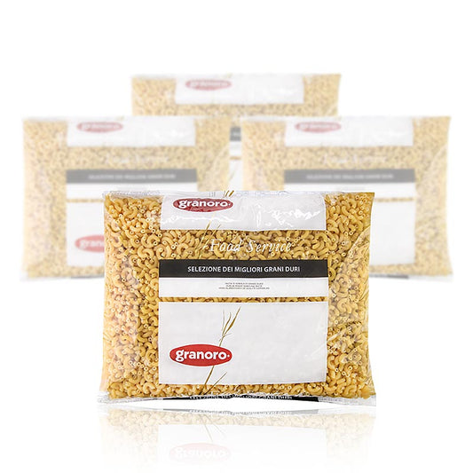 Granoro Fagiolini Rigati (kleine buisvormige pasta) nr. 50, 12 kg, 4 x 3000 g