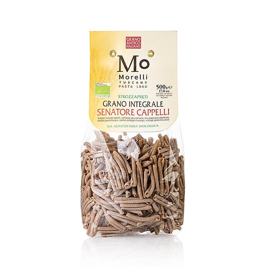 Pasta Integrali Strozzapreti Senatore, volkorenpasta, Morelli 1860, BIO, 500 g