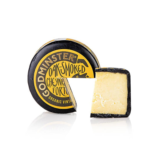Smoked Cheyneys Fortune - gerookte cheddar, harde kaas, Godminster, BIO, 200 g
