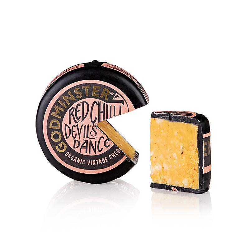 Red Chili Devils Dance - scherpe cheddarkaas, Godminster, BIO, 200 g
