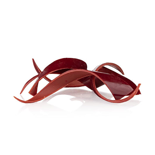 Chocoladedecoratie Twist Red, rode chocoladeversiering, Dobla (79112), 140 g, 80 st