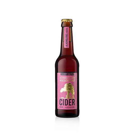 Jörg Geiger Schwäbischer Wiesenobst Cider ROSÉ alcoholvrij droog BIO, 330 ml