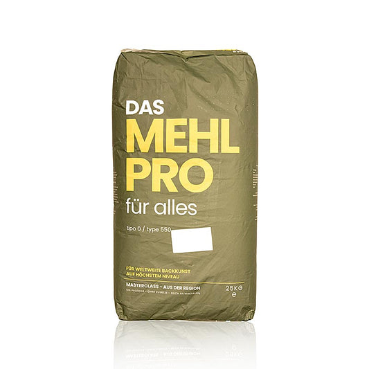 DAS MEHL PRO, Typo 0/ Type 550, tarwemeel voor alles, Duitsland, 25 kg