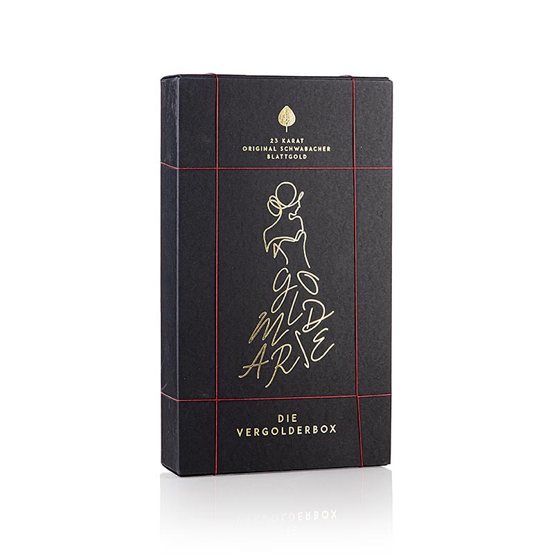 Starterset Gourmet Gold (5 bladgoud + 1 goudpoeder + 1 speciaal penseel) 23 karaat, 4-delig.
