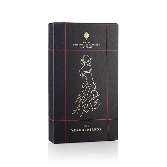 Starterset Gourmet Gold (5 bladgoud + 1 goudpoeder + 1 speciaal penseel) 23 karaat, 4-delig.