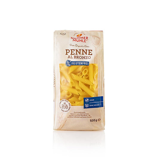 Pasta, penne van maïs & rijst, glutenvrij, Hammermühle, 500 g