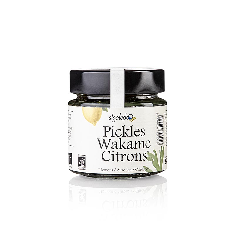 Pickles Wakame Citrons - Wakame-zeewier met citroen, Algolesko, BIO, 110 g