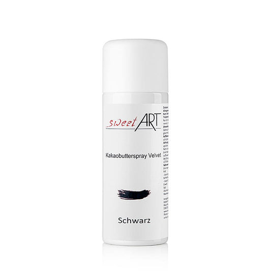 Cacaoboterspray/basis voedingskleurstof Black Velvet, Sweet Art, 400 ml