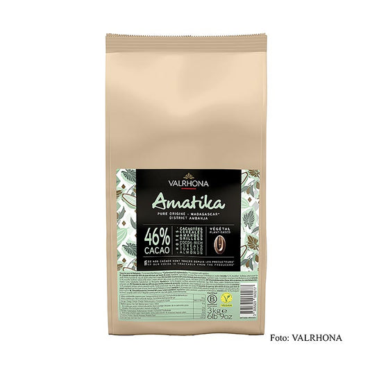 Valrhona AMATIKA, VEGANISTISCHE donkere couverture, 46 % cacao (51470), 3 kg