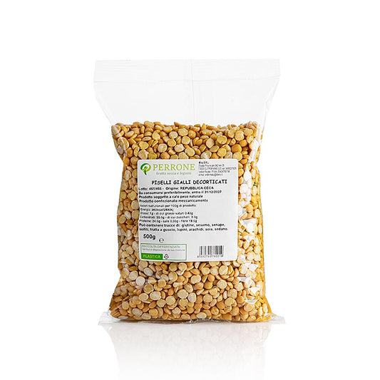Gele erwten, gehalveerd, gedroogd, Perrone, 500 g