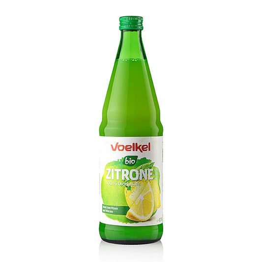 Voelkel - Citroensap, 100 % versgeperst sap, ongezoet, BIO Vegan, 750 ml