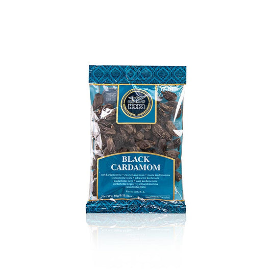 Kardemom, heel, zwart, Heera, 50 g