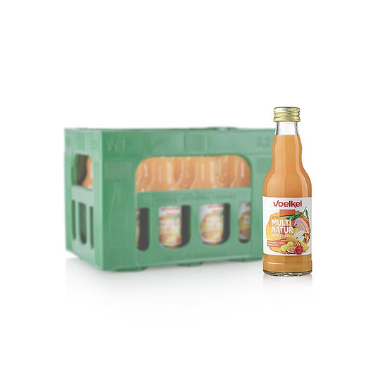 Voelkel Multi Natur Multivruchtensap, BIO Vegan, 2,4 l, 12 x 200 ml