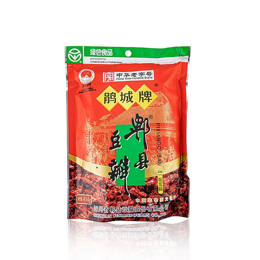 Pixian Doubanjiang, gefermenteerde chilipasta, JUAN CHENG PAI, 454 g