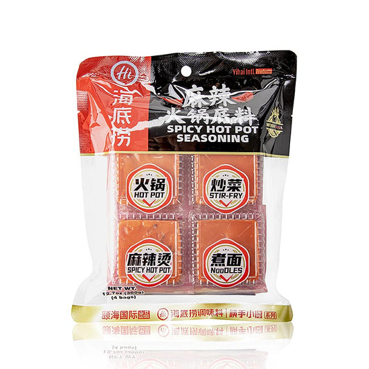 Hot Pot-kruidenmix Spicy, soepbasis, Haidilao, 360 g, 4 st