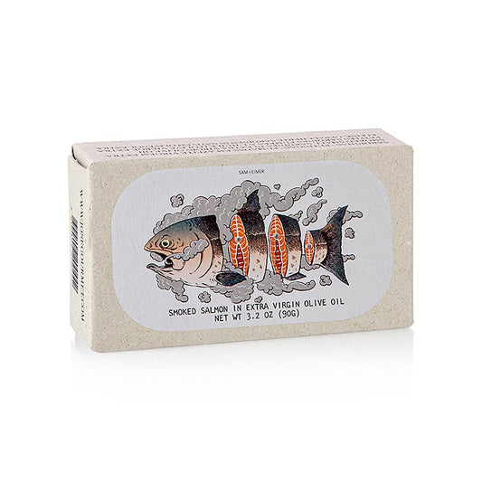 Gerookte zalmfilet in extra vierge olijfolie, Jose Gourmet, 90 g