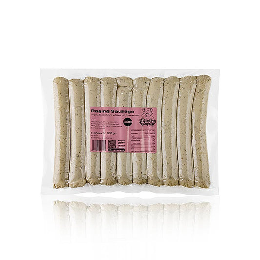 The Raging Pig Company - Roosterworst (veganistisch), 800 g, 10 st