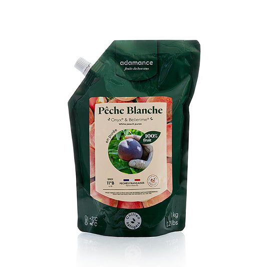 Adamance perzikpuree, ongezoet, gepasteuriseerd, 1 kg
