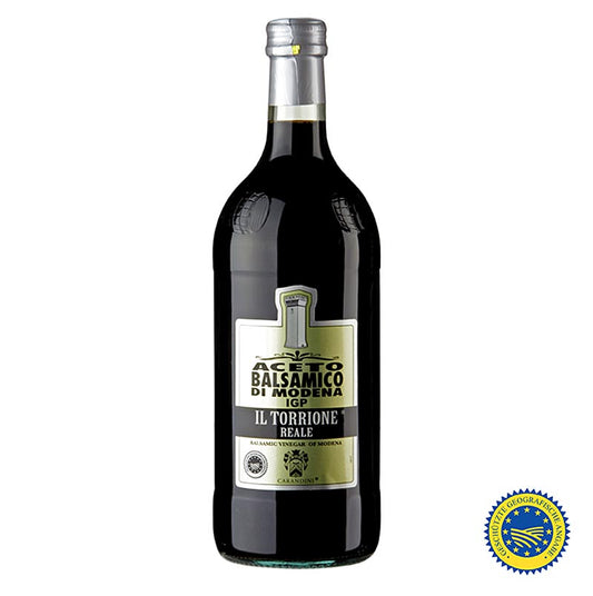 Carandini Aceto Balsamico di Modena IGP, 1 an, Riserva (Reale), 1 litre - Vinaigre balsamique italien de qualité supérieure