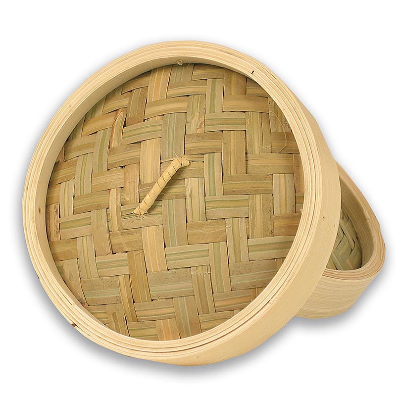 Couvercle rond en bambou pour casseroles à vapeur d'un diamètre de 15 cm à l'extérieur et de 13 cm à l'intérieur, adapté aux casseroles de 6 pouces, 1 pièce