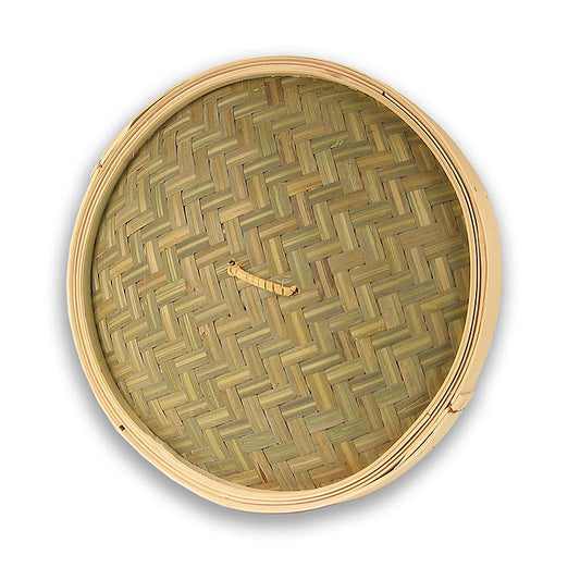 Couvercle pour poêle à vapeur en bambou, 30 cm à l'extérieur, 28 cm à l'intérieur, 12 pouces, 1 pièce - Couvercle de haute qualité pour poêle à vapeur en bambou de 30 cm de diamètre à l'extérieur et de 28 cm à l'intérieur, adapté à la préparation de délicieux plats à la vapeur.