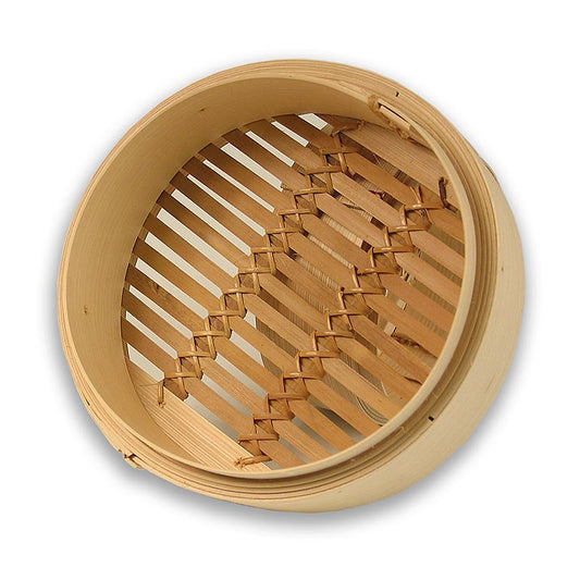Partie inférieure d'une poêle à vapeur en bambou d'un diamètre de 20 cm à l'extérieur et de 18 cm à l'intérieur, 8 pouces, 1 pièce