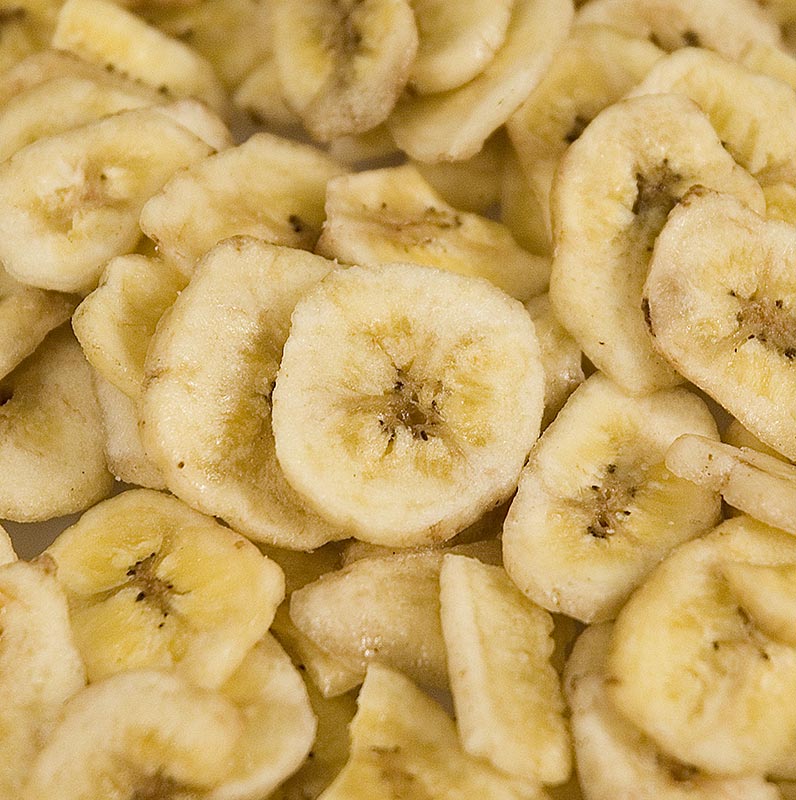 Chips de banane, trempés dans du miel, 1 kg, délicieux et croustillant snack sans gluten