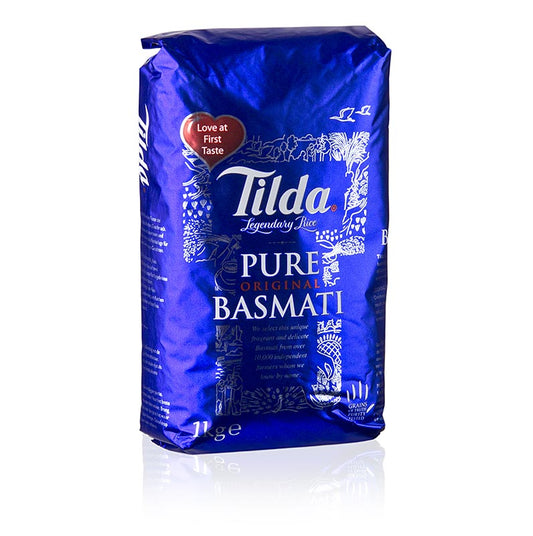 1 kg de riz Basmati Tilda, un riz à grains longs de haute qualité
