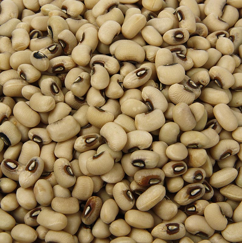 500 g de haricots secs, également connus sous le nom de haricots à œil noir, blancs avec des yeux noirs